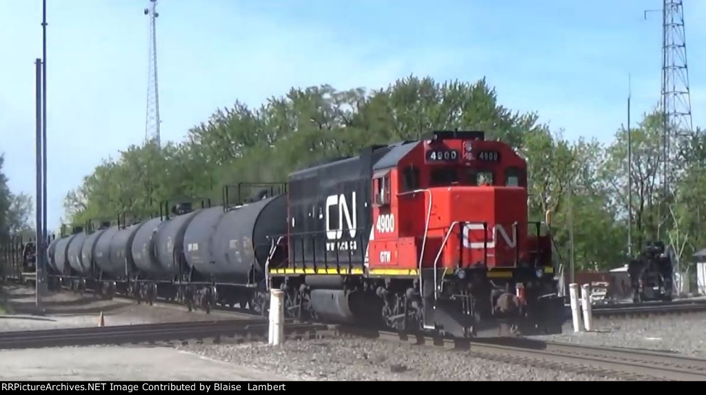 On the rear of CN A40891